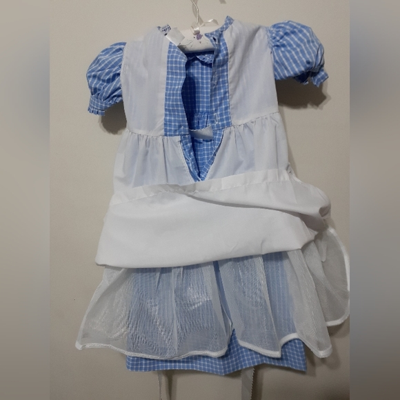 Blue Gingham dress with white ribbon size 3 year old by Orient Express - Picture 3 of 9